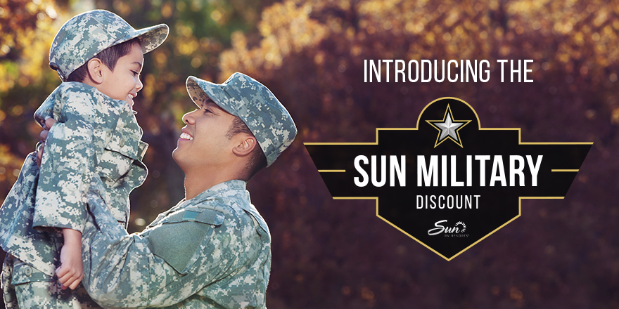 Save with Sun's Military Discount