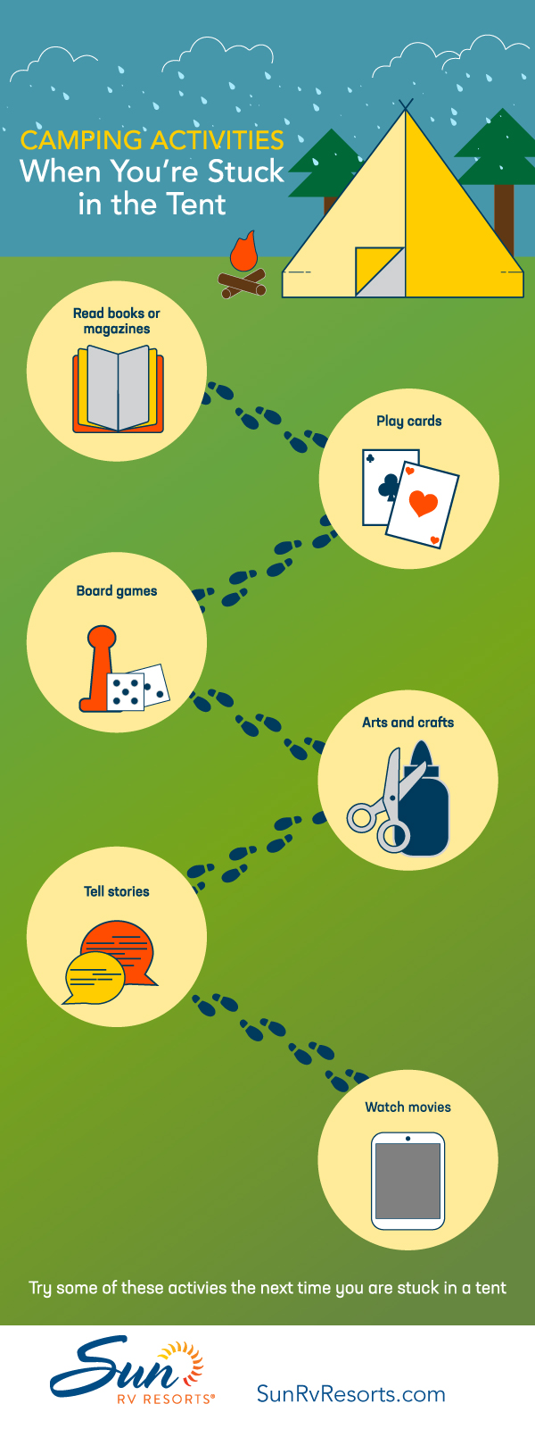 Camping Activities for the Tent [Infographic]