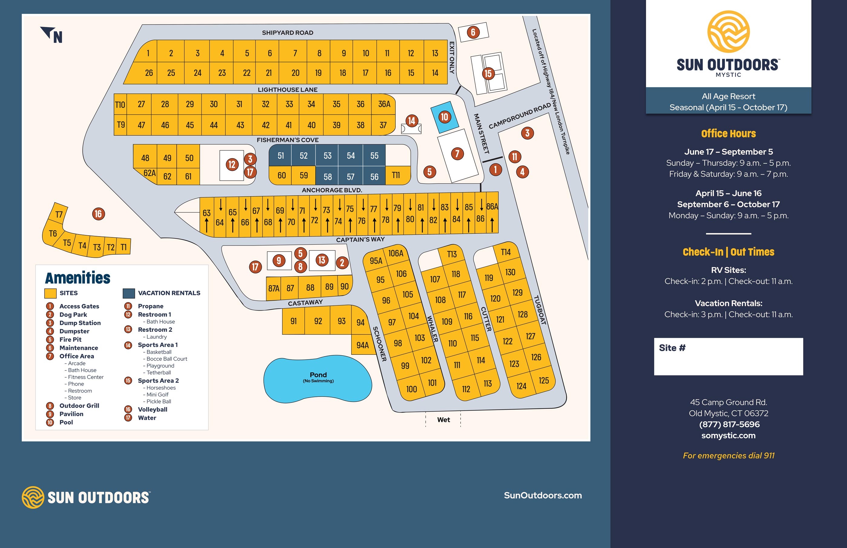 RV Resort in Old Mystic, CT Sun Outdoors Mystic