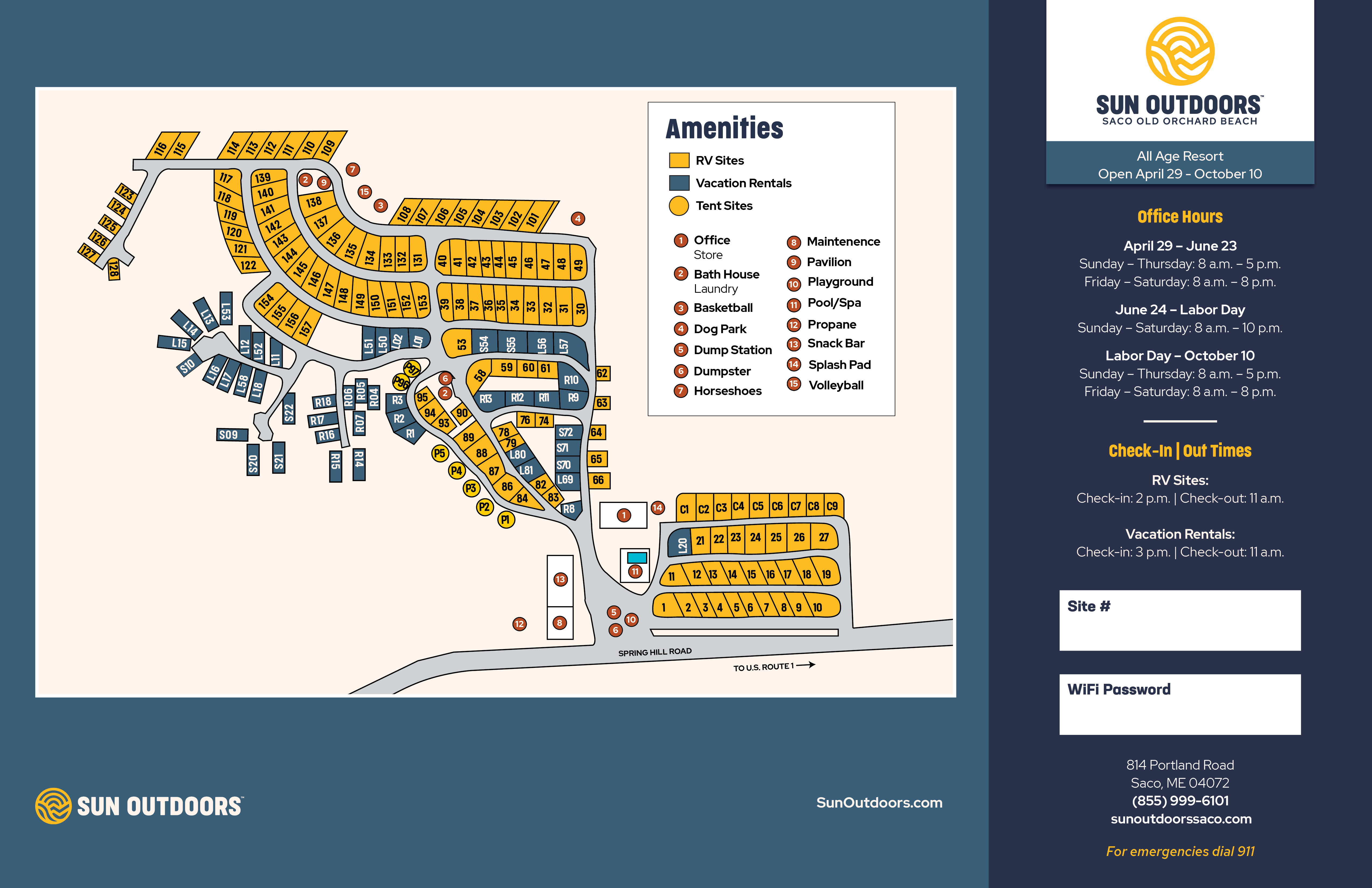 RV Resort in Old Orchard Beach Maine Sun Outdoors Saco Old Orchard Beach