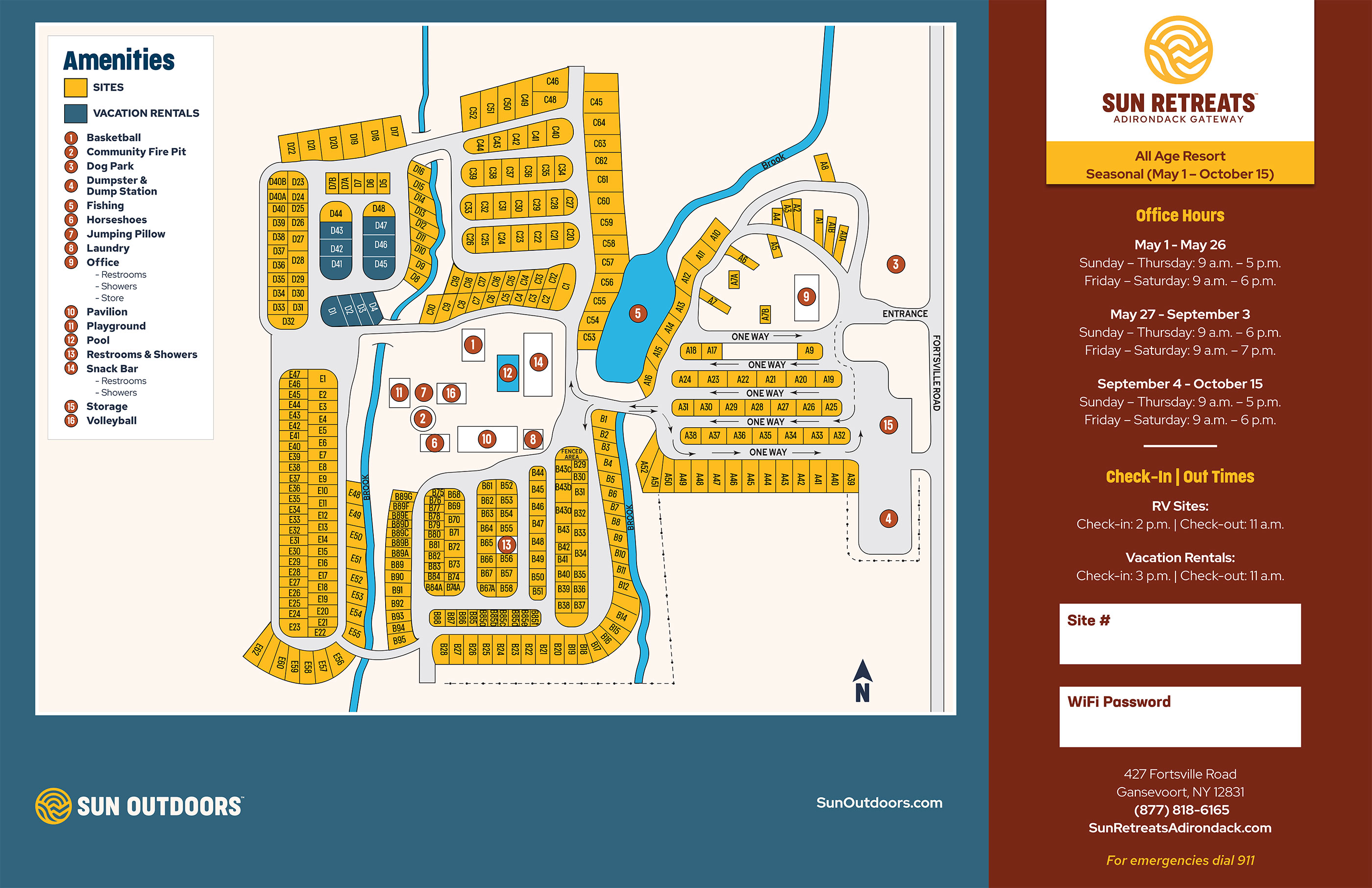 RV Resort in Gansevoort, NY Sun Retreats Adirondack Gateway