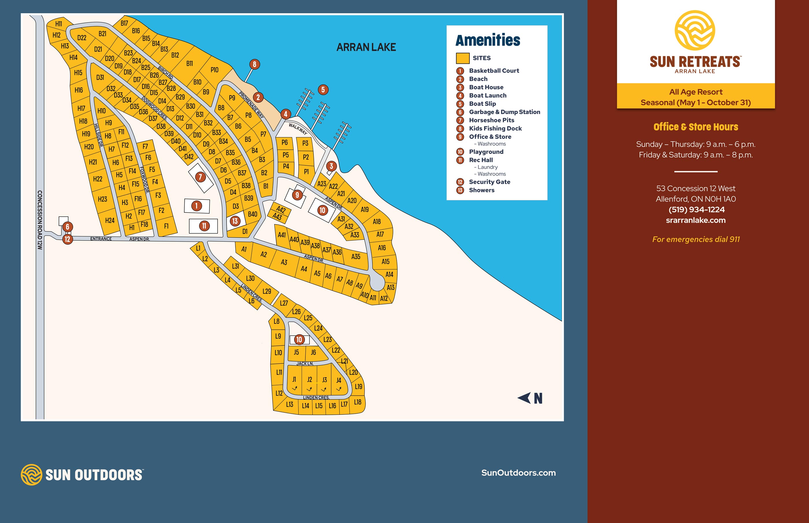 RV Resort in Ontario, CA Sun Retreats Arran Lake