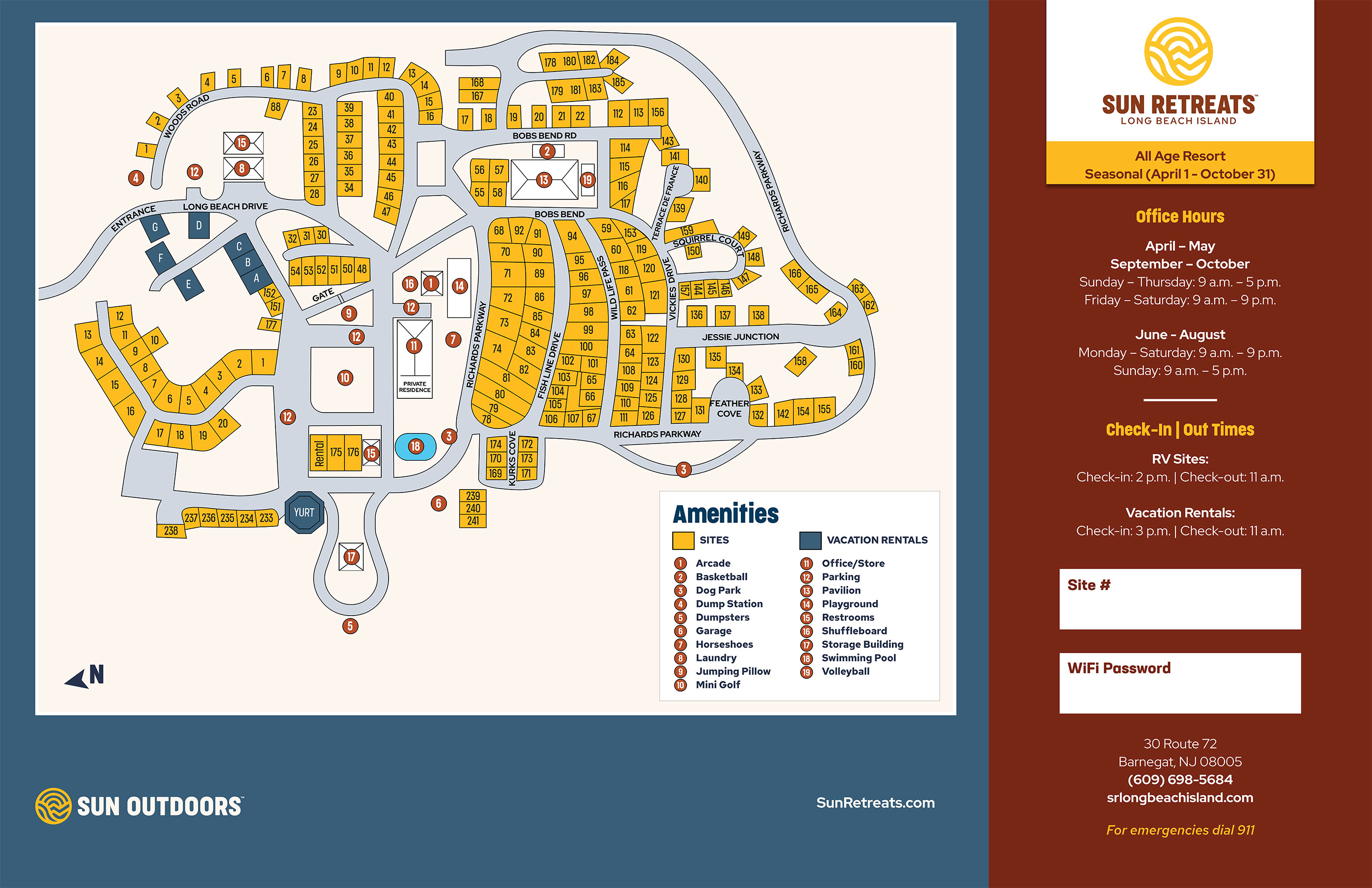 RV Resort in Barnegat, NJ Sun Retreats Long Beach Island