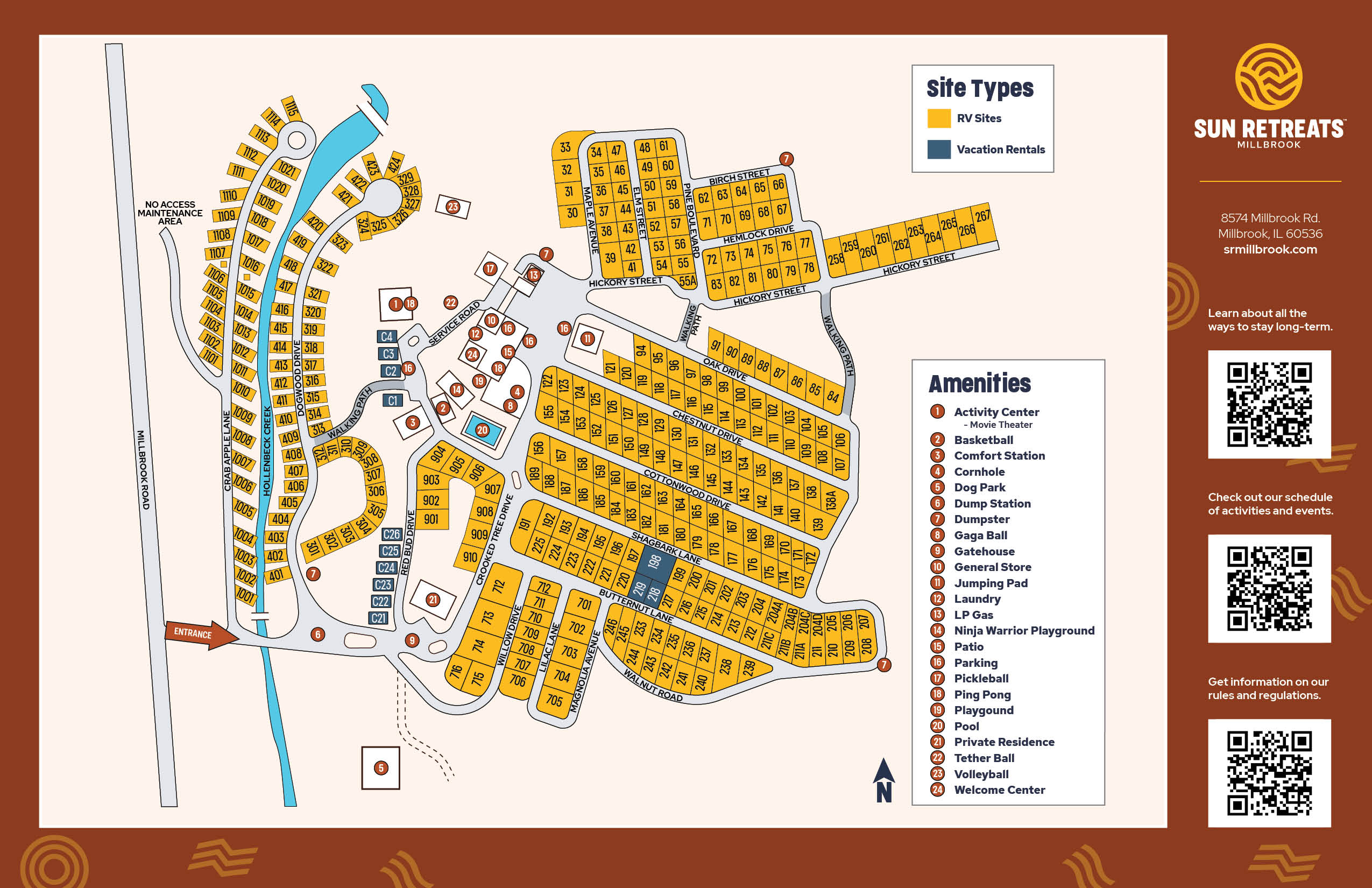 RV Resort in Millbrook, IL Sun Retreats Millbrook