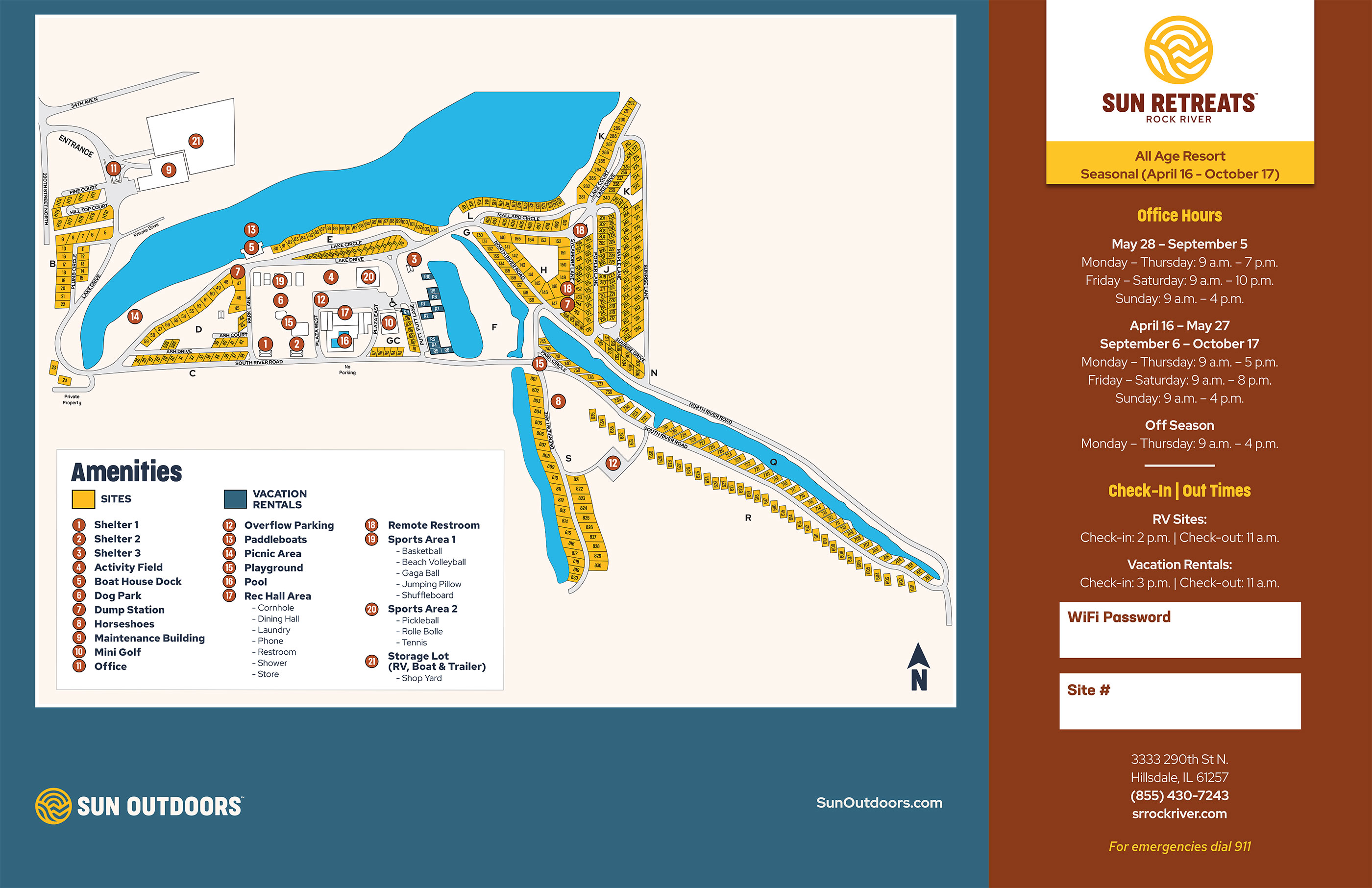 RV Resort in Hillsdale, IL Sun Retreats Rock River